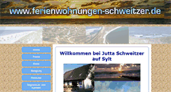 Desktop Screenshot of ferienwohnungen-schweitzer.de